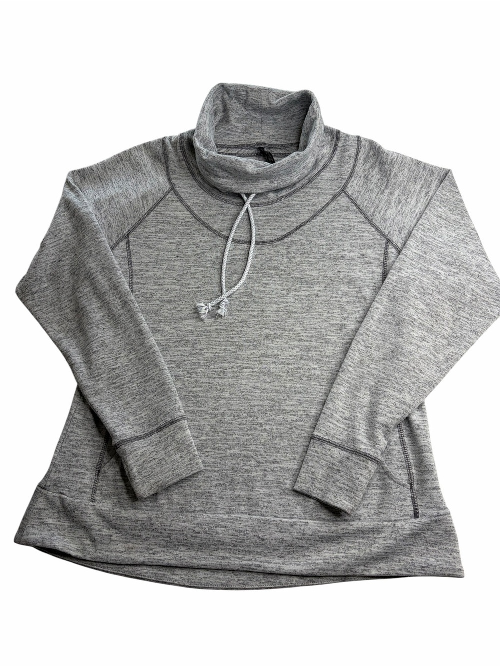 KUHL Women's Cowl Neck Funnel Neck Pullover Size XL Gray Long Sleeve